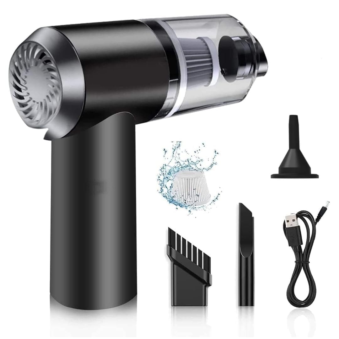Portable Car Vacuum Cleaner Wireless Handheld Mini Vacuum with Blower Air Duster Rechargeable Cordless Cleaner for Car Home Strong Suction Dust Cleaning Machine